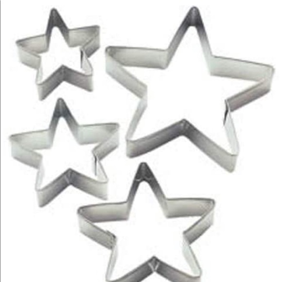 NWT Wilton Stars Nesting Metal 4 Piece Cookie Cutter Stars. - Picture 4 of 5
